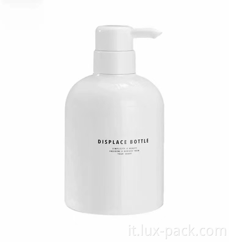 Vendita calda in plastica bianca personalizzata da 500 ml di sapone liquido da 500 ml